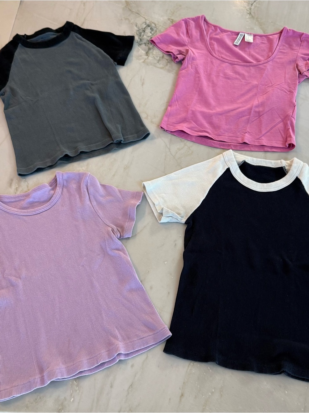 Brandy Melville Pink Scoop Crop Top